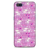 Lopard Oppo Realme C2 Uyumlu Kılıf Kediler (4) Koruma Kılıfı Pink Cat