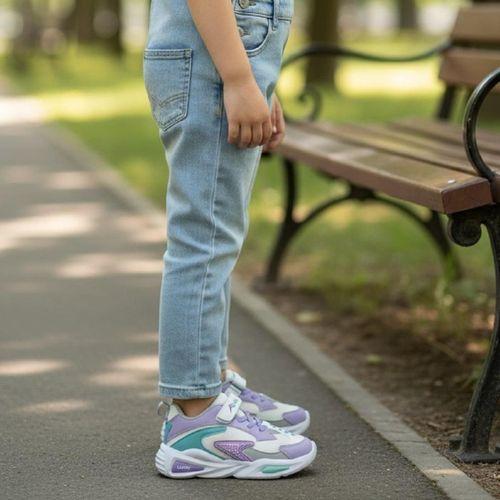 Armix 0027 Beyaz-Suyeşili Cırtlı Kız Çocuk Spor Ayakkabı