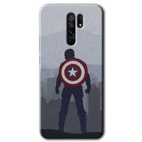 Redmi 9 Kılıf HD Desen Baskılı Arka Kapak - Captain Avenger