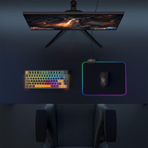 Rampage MP-23, BLITZ M RGB, 252x328x3mm, RGB Led, Gaming, MOUSE PAD (Siyah)