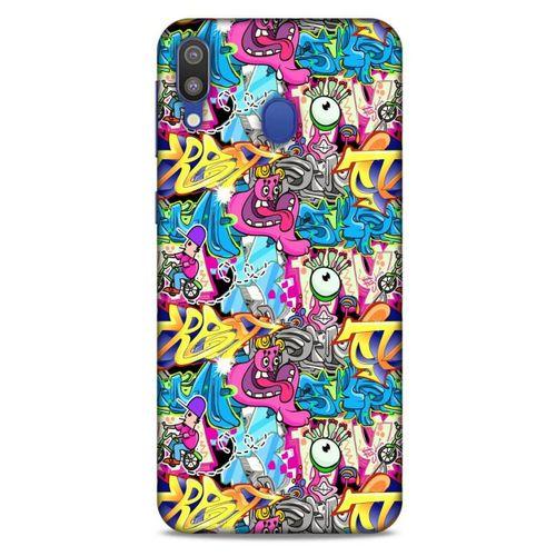 Graffitix (7) Desenli Silikon Kapak Samsung Galaxy M20 Kılıf