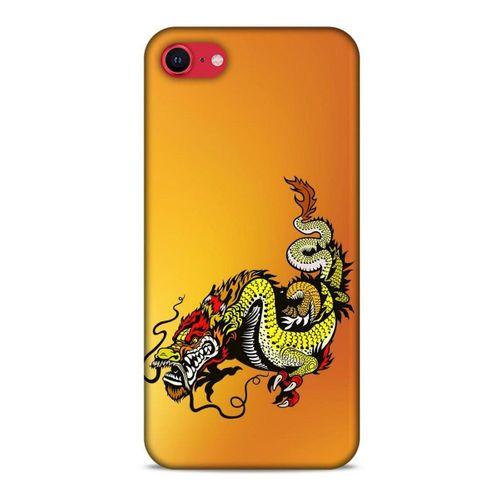 Apple iPhone SE 2020 Kılıf Dragons (28) Arka Kapak Tatoo Sarı Ejderha