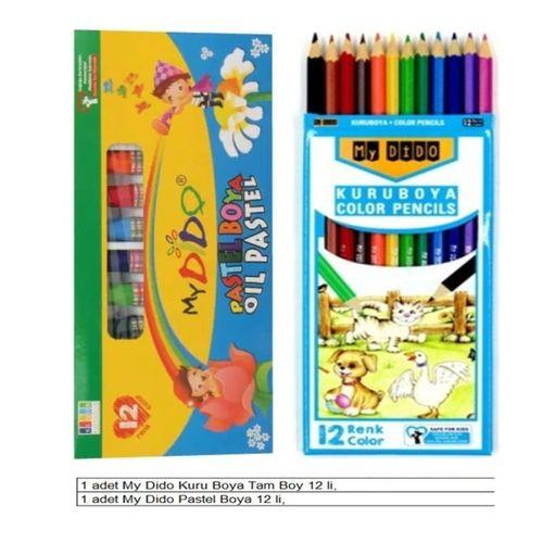 Okul Südor My Dido Boya Seti Uygun Kuru Boya, Pastel Boya 2 li