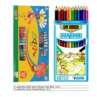 Okul Südor My Dido Boya Seti Uygun Kuru Boya, Pastel Boya 2 li