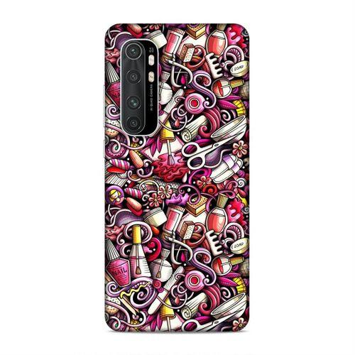 Xiaomi Mi Note 10 Lite Kılıf Manikur Pedikur Kozmetik Arka Kapak Silikon Koruma Full Koruyucu