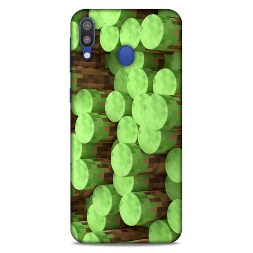 Lopard Samsung Galaxy M20 Uyumlu Kılıf PiXel (8) Baskılı Kılıf Yeşiller