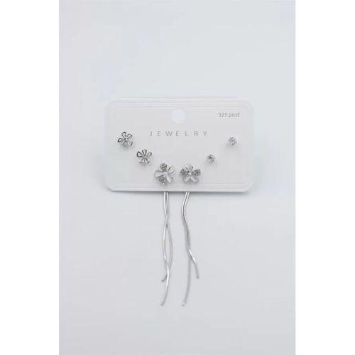 Çoklu Set Küpe - Gümüş