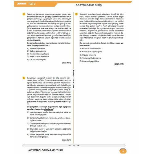 2026 YKS AYT SOSYOLOJİ Kara Kutu ÖSYM Çıkmış Soru Havuzu Bankası Dijital Çözümlü