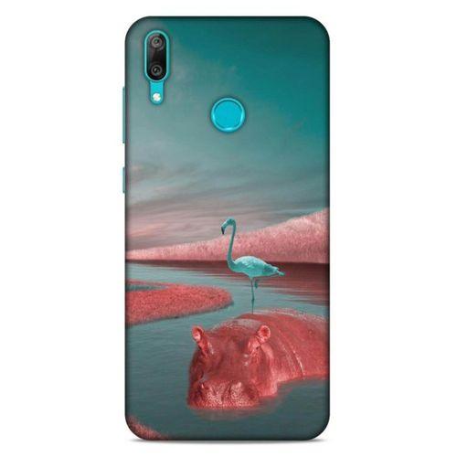 Lopard Huawei Y7 Prime 2019 Uyumlu Kılıf Manipülasyon ☻ (21) Koruyucu Kapak Baskılı