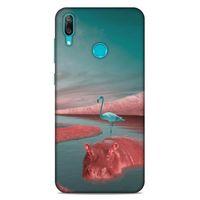 Lopard Huawei Y7 Prime 2019 Uyumlu Kılıf Manipülasyon ☻ (21) Koruyucu Kapak Baskılı