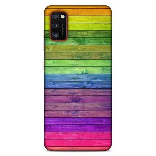 Lopard Samsung Galaxy A41 Uyumlu Kılıf Wood'X (26) Tpu Silikon Kılıf Desenli