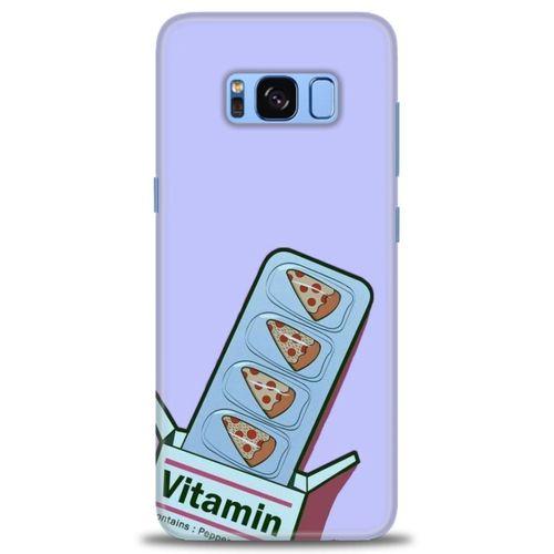 Samsung Galaxy S8 Plus Kılıf HD Baskılı Kılıf - Vitamin + Tam Ekran Koruyucu