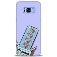 Samsung Galaxy S8 Plus Kılıf HD Baskılı Kılıf - Vitamin + Tam Ekran Koruyucu