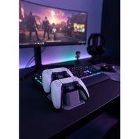 Antrasit İkili Gamepad Tutucu 7x18 Cm Masa Ve Raf Düzeni