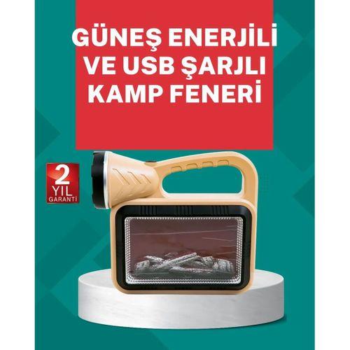 Alev Efektli Güneş Enerjili Lamba – Su Geçirmez