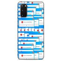 Retro (48) Desen Bumper Kılıf Renkli Samsung Galaxy S20 Kılıf