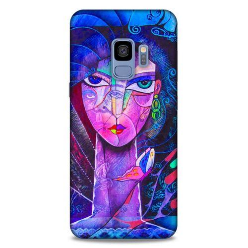 Lopard Samsung Galaxy S9 Uyumlu Kılıf Sürreal Yüzler ♀ (47) Crystal Flex Kılıf Baskılı