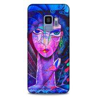 Lopard Samsung Galaxy S9 Uyumlu Kılıf Sürreal Yüzler ♀ (47) Crystal Flex Kılıf Baskılı