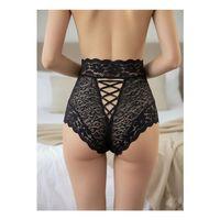 Siyah Dantelli Yüksek Bel Külot Venüs-K1013