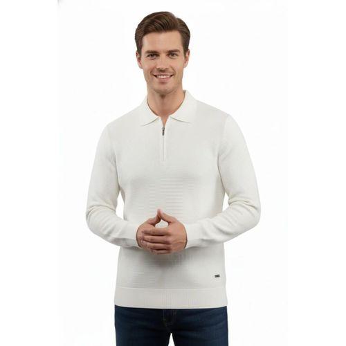 Erkek Fermuarlı Polo Yaka Triko Kazak 5240F BGL-ST04852