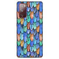Samsung Galaxy S20 Fe Kılıf Desenli Özel Seri Tüyler (37) Silicone Cover