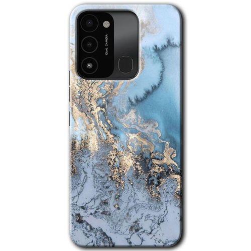 Tecno Spark 8C Kılıf HD Desen Baskılı Arka Kapak - Eski Mermer