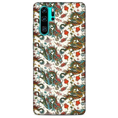 Huawei P30 Pro Kılıf Dragons (20) Koruyucu Kılıf Ejderha Japon
