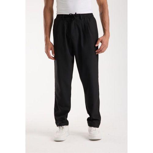 4 Düğmeli Yarım Pat Polo Yaka Kazak Kahve - Bezayağı Kumaş Pantolon Siyah