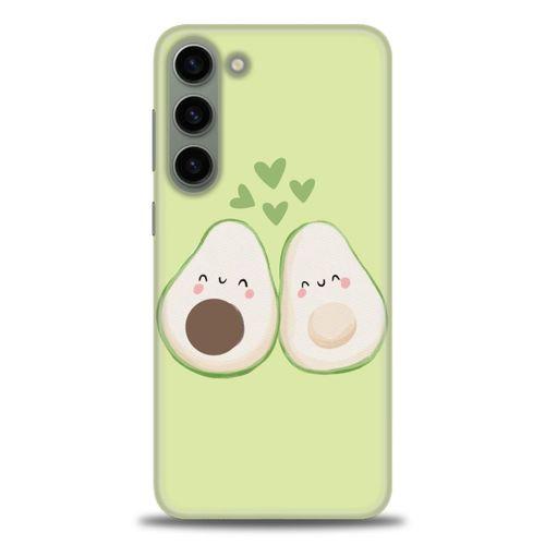 Samsung Galaxy S23 Kılıf HD Baskılı Kılıf - Avacado + Tam Ekran Koruyucu