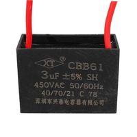 3 UF 450 V Kablolu Kare Tip Kutupsuz Kondansatör
