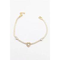 Kalp Su Yolu Bileklik - Altın