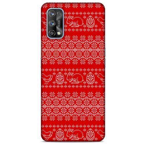 Kazak (9) Desenli Silikon Kapak Oppo Realme 7 Pro Kılıf