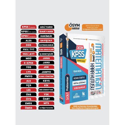 KPSS Matematik Kara Kutu 2  Cilt PROBLEM K Ö  Dijital Çözümlü ÖSYM Çıkmış Soru Bankası