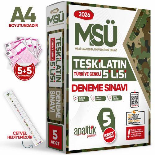2026 MSÜ Teşkilatın 5lisi Özgün Deneme Paketi Yeni Nesil Türkiye Geneli Çözümlü Analitik Yayınları