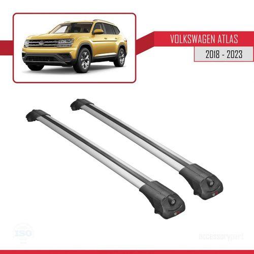 Volkswagen Atlas 2018-2023 ile uyumlu ACE-1 Ara Atkı Tavan Barı GRİ