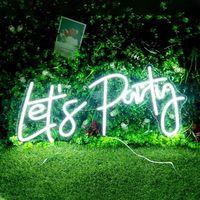 Let'S Party Yazılı Neon Led