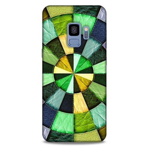 Samsung Galaxy S9 Kılıf Patchwork (36) Glitter Kılıf Yeşil Tonları