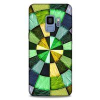 Samsung Galaxy S9 Kılıf Patchwork (36) Glitter Kılıf Yeşil Tonları