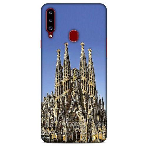 Samsung Galaxy A20s Kılıf Dünya Mimarisi (36) Glitter Kılıf La Sagrada Familia