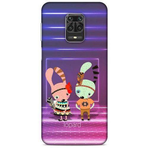 Xiaomi Redmi Note 9S Kılıf FunnyMaX (4) Koruma Kılıfı Mor Pembe
