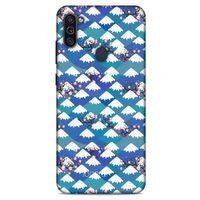 Samsung Galaxy M11 Kılıf Pastel Renkler (16) Kalın Kılıf Yeşil Mavi