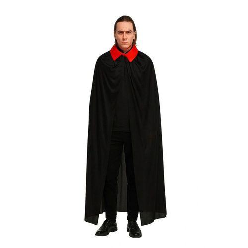 Nessiworld Kırmızı Yakalı Siyah Dracula Pelerin 120 cm