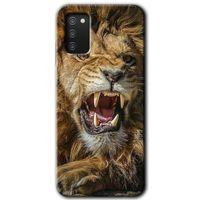 MRCİLETİSİM Samsung Galaxy A02s Kılıf Baskılı Kapak - Lion King + 5D Tam Kaplayan Cam