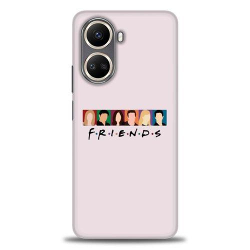 Realme C55 Kılıf HD Baskılı Kılıf - Renkli Friends + Tam Ekran Koruyucu