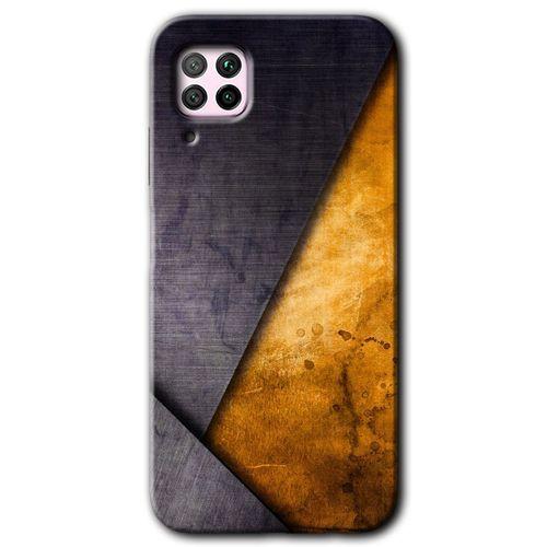 MRCİLETİSİM Huawei P40 Lite Kılıf Kapak - Abstract 3 +Hayalet Ekran Yandan Gözükmez