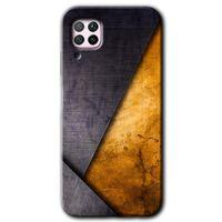 MRCİLETİSİM Huawei P40 Lite Kılıf Kapak - Abstract 3 +Hayalet Ekran Yandan Gözükmez