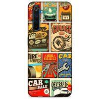 Retro (19) Desen Kılıfları Renkli Oppo Realme 6 Pro Kılıf