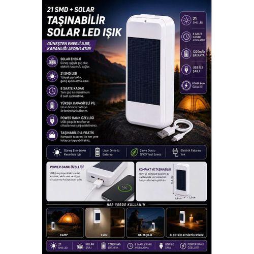 Taşınabilir Solar Led Power Bank