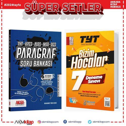 Bilinçsel TYT Bizim Hocalar 7 Deneme ve AKM Paragraf Soru Banaksı Seti 2 Kitap