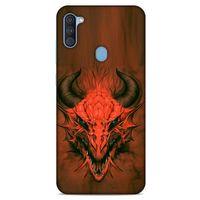 Samsung Galaxy A11 Kılıf Dragons (14) Lansman Kılıf Kırmızı Boynuzlu Ejderha